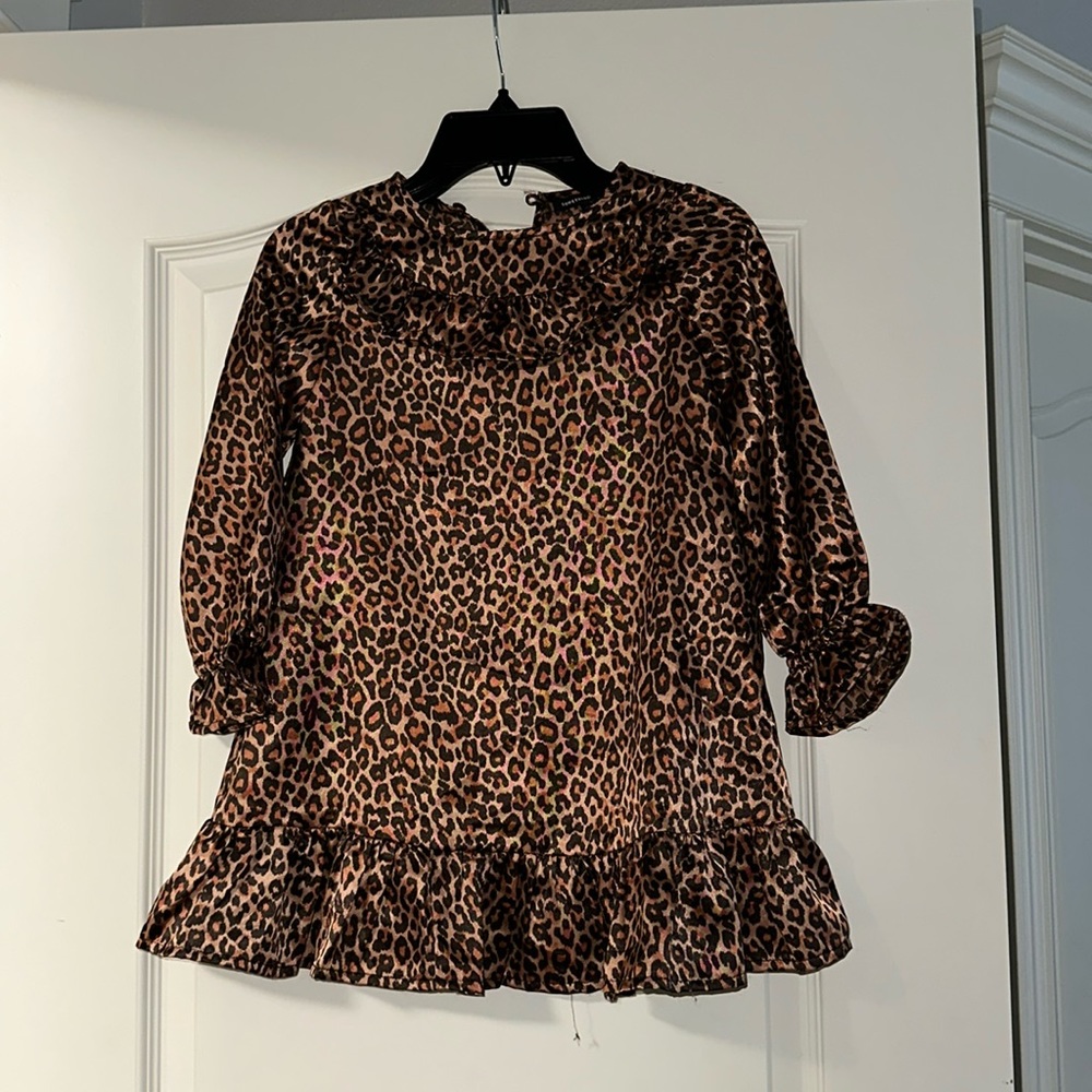 Saks fifth avenue cheetah print dress , size 4